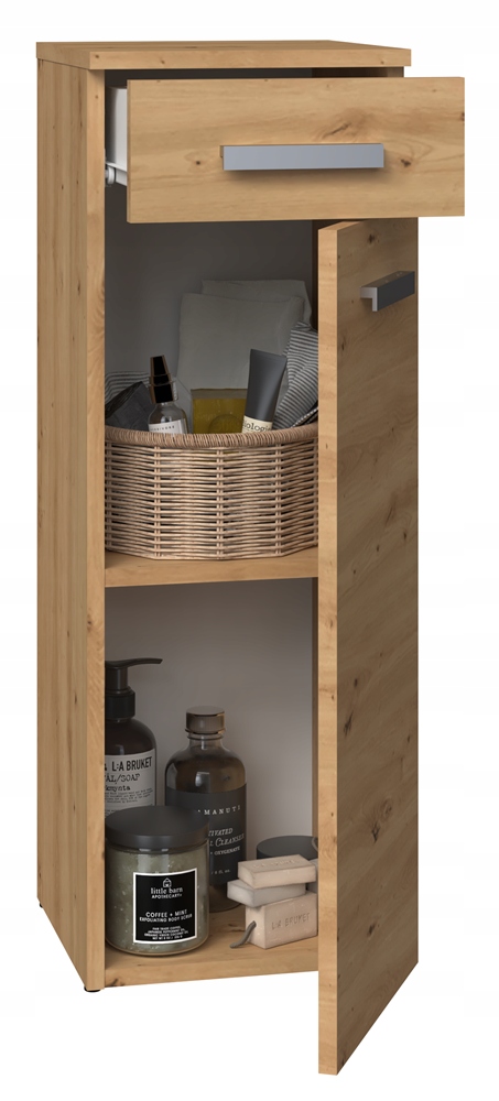 WĄSKI MAŁY SŁUPEK ŁAZIENKOWY Z SZUFLADĄ DĄB ARISTA Kod producenta WĄSKI MAŁY SŁUPEK ŁAZIENKOWY Z SZUFLADĄ