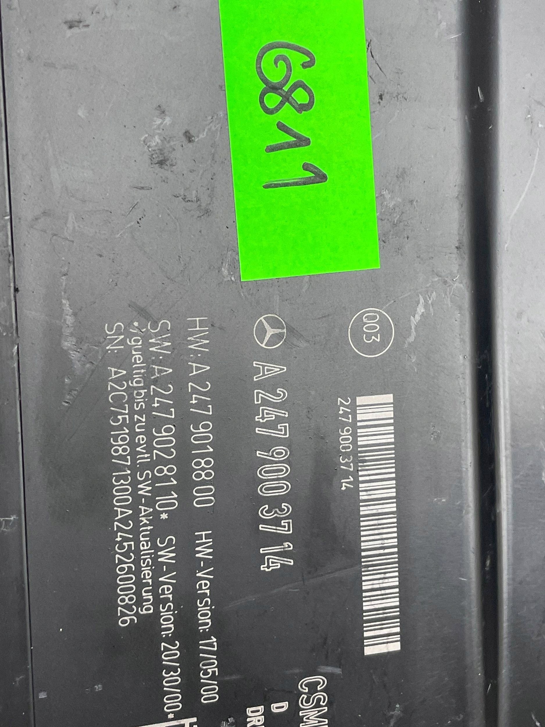 Module Siège KIEROWCA A2479003714 MERCEDES-BENZ B W247 Original !J