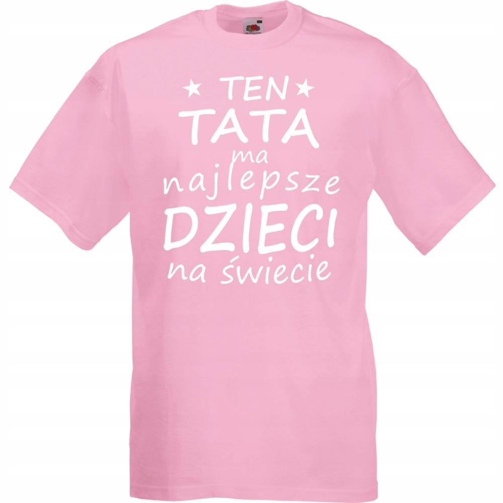 

Koszulka tata dzień ojca dla taty S różowa
