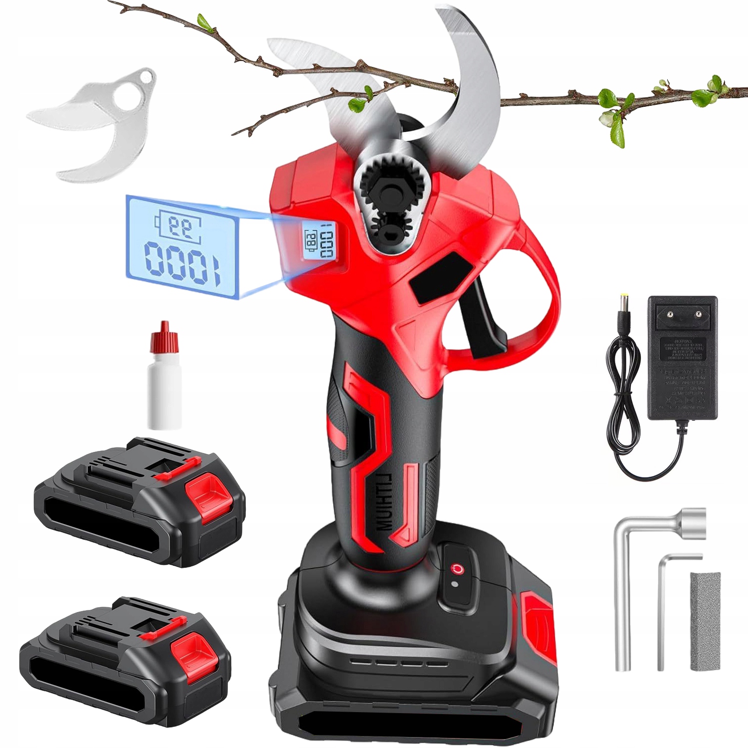 Akumulatorowy Sekator Elektryczny 30MM – Dwie Baterie I Walizka Komplet