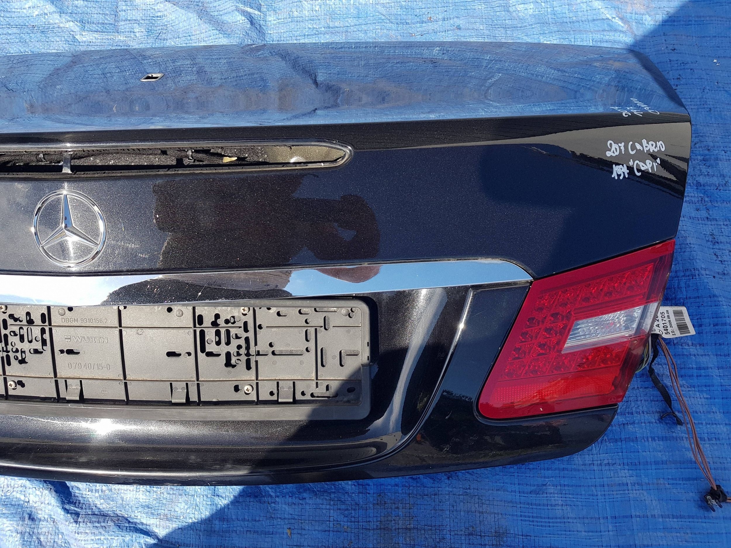trunk door boot rear part Mercedes E C207 W207 CABRIO C197 197