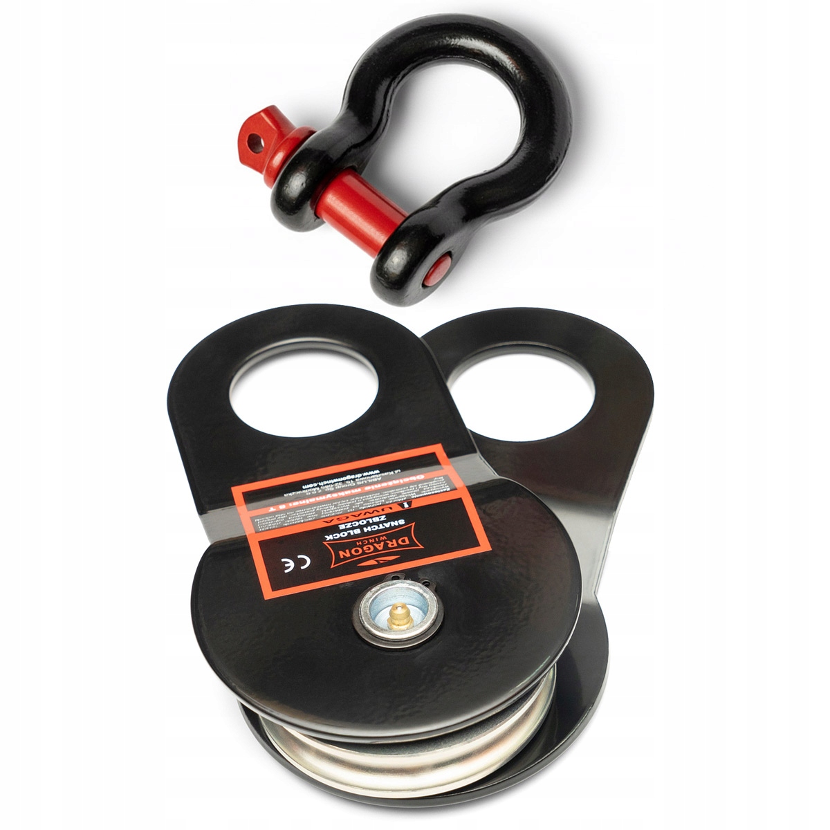 Dragon Winch Bloky 8T 8000 kg Šekla 1/1 8,5T II sada pro naviják 4x4