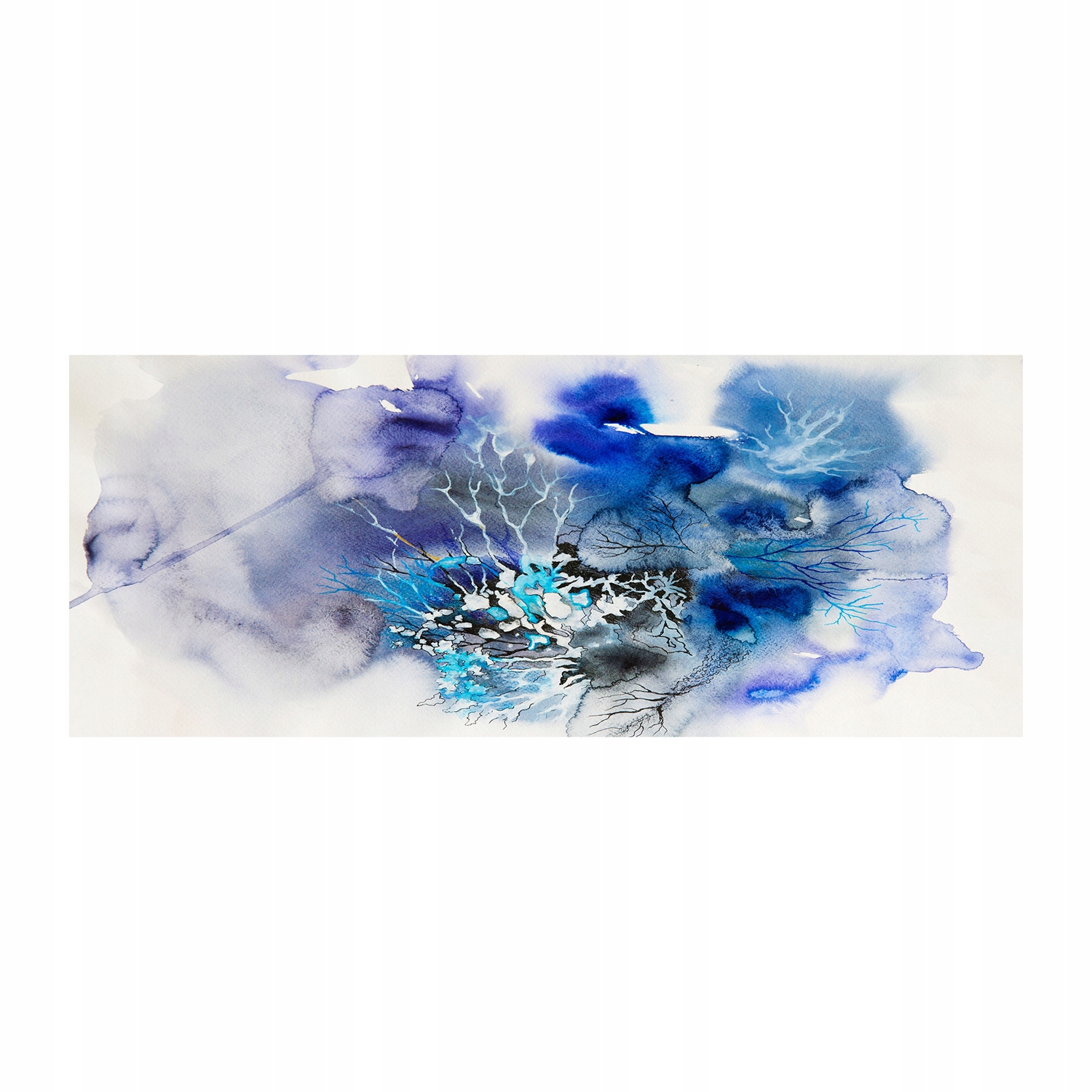 

Foto obraz szkło akryl Abstrakcja kwiaty 125x50 cm