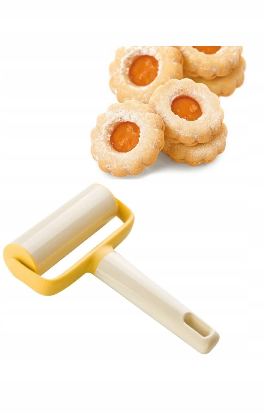 

Tescoma Wałek kuchenny do ciasta pizzy duży 10 cm