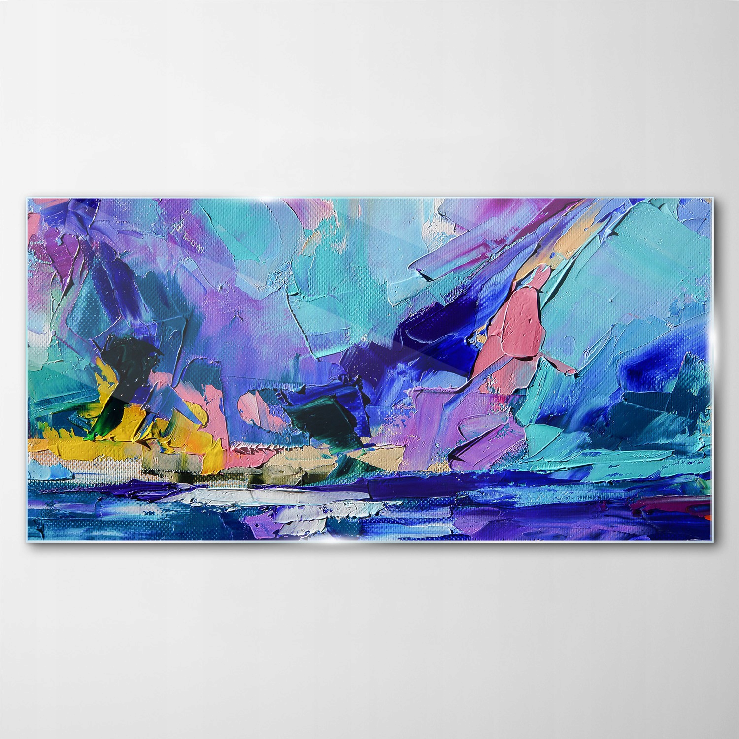 

Obraz na ścianę szklany Abstrakcja farbą 100x50 cm