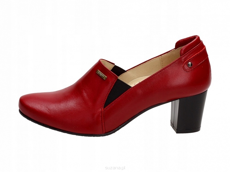 

Czerwone Polskie półbuty damskie Gregors 605 r37