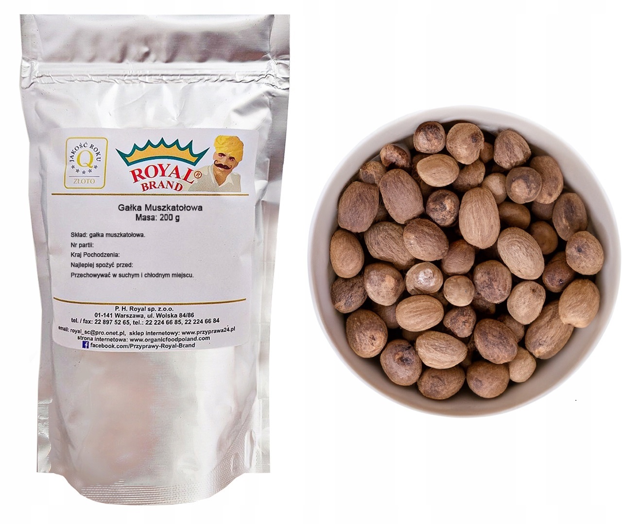 Muškátový Oříšek Celý 1kg Přírodní Premium Aromatická kořeněná