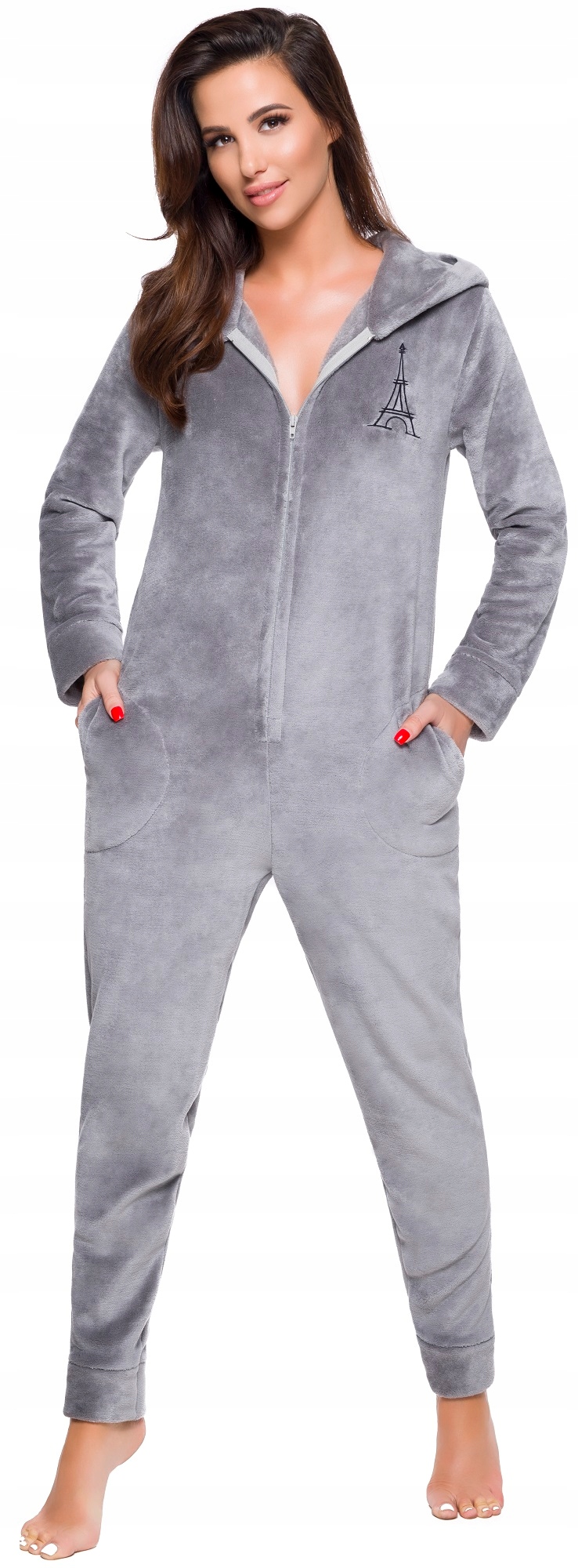 PIŻAMA CIEPŁY KOMBINEZON DO KARMIENIA ONESIE M Marka L&L