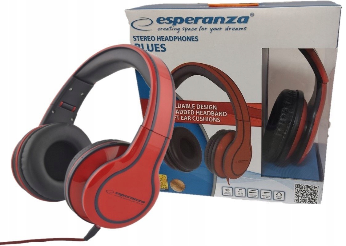 

Słuchawki Nauszne Gamingowe Składane Esperanza