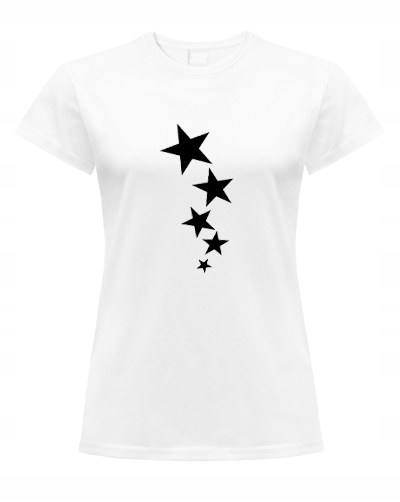 

T-shirt Koszulka Damska W Gwiazdki S-xxl Tu XL