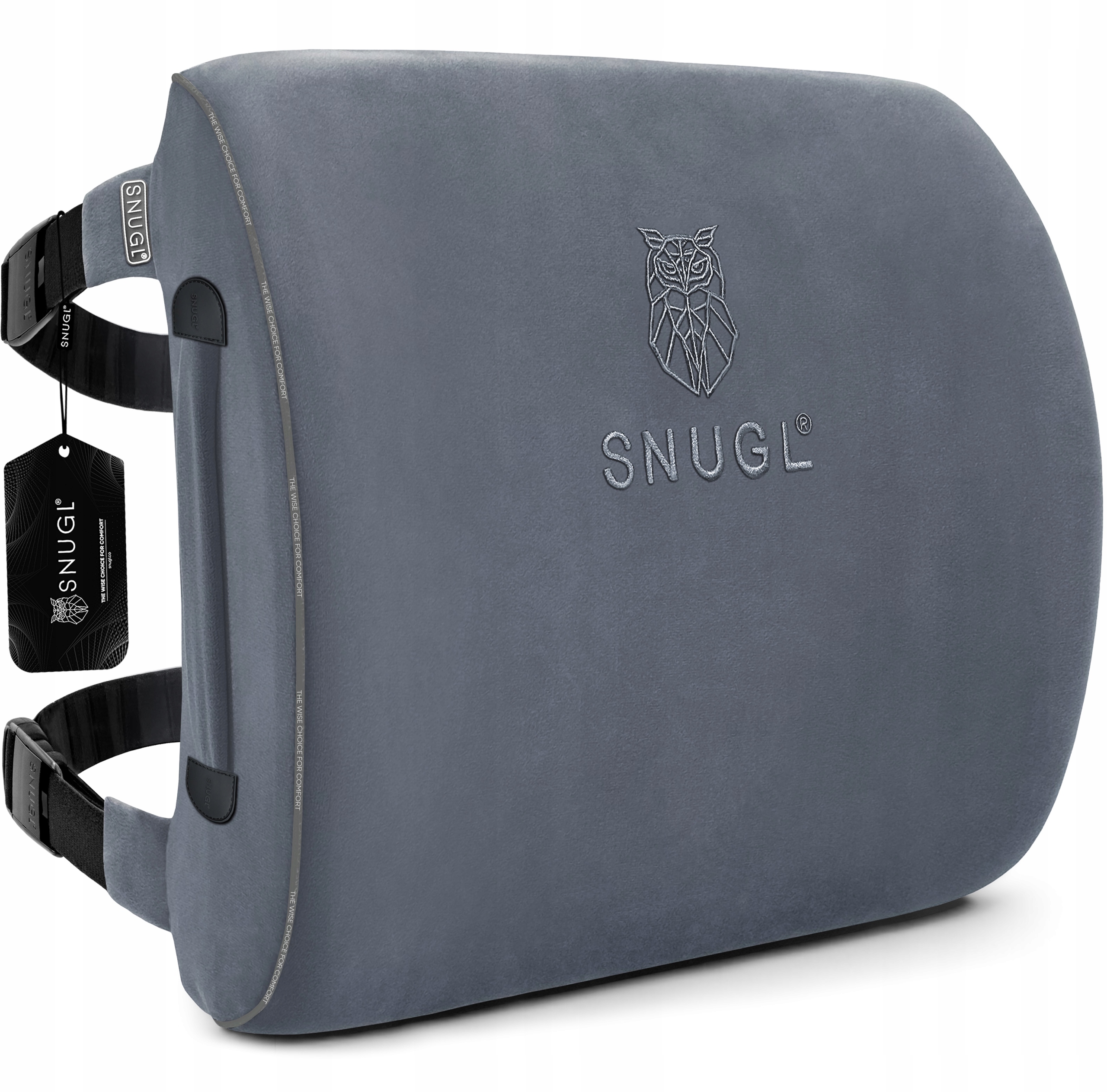 Poduszka Lędźwiowa Na Fotel I Krzesło, Ortopedyczna Do Samochodu Na Plecy