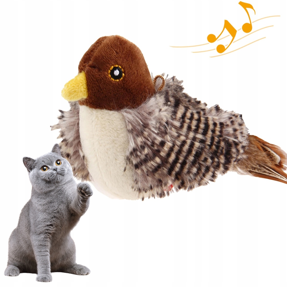 Levně Interaktivní Hračka Pro Kočku Pro Kočky Plyšová Hračka Cvrlikající