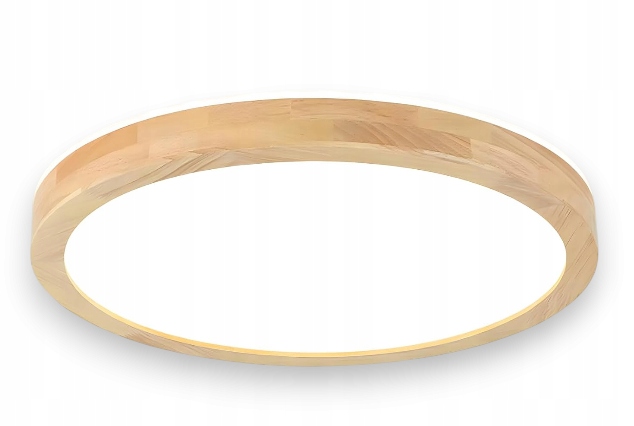 WayLuoung Led stropná lampa Ø60 cm 48W 3000-6000K stmievateľná diaľkový ovládač drevo