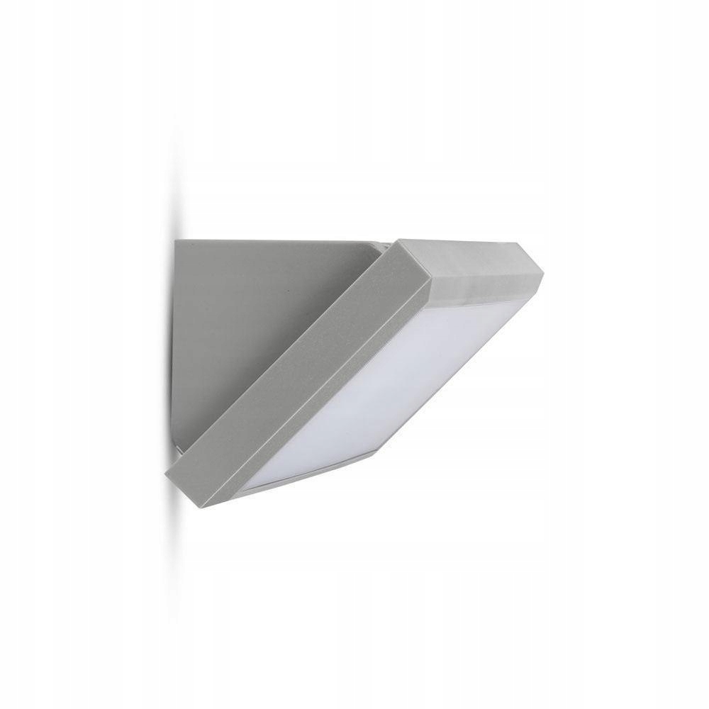 Nástěnná lampa V-tac 12W Led šikmá šedá IP65 VT-8054-N 4000K 1250lm