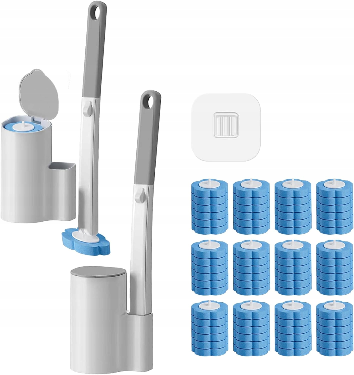 Jednorázový Wc Kartáč S 12 Náplněmi Hygienický Systém
