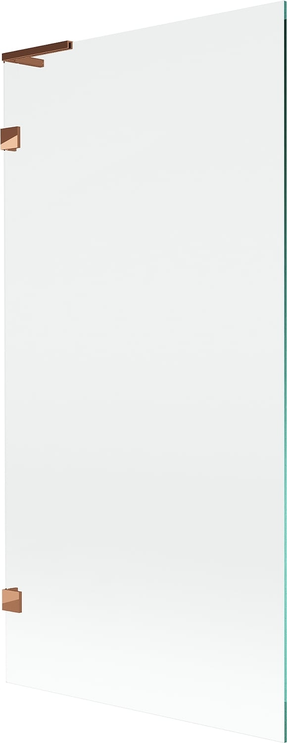 Mexen Lunar L vanová zástěna jednodílná 90 x 150 cm, transparentní, růžové