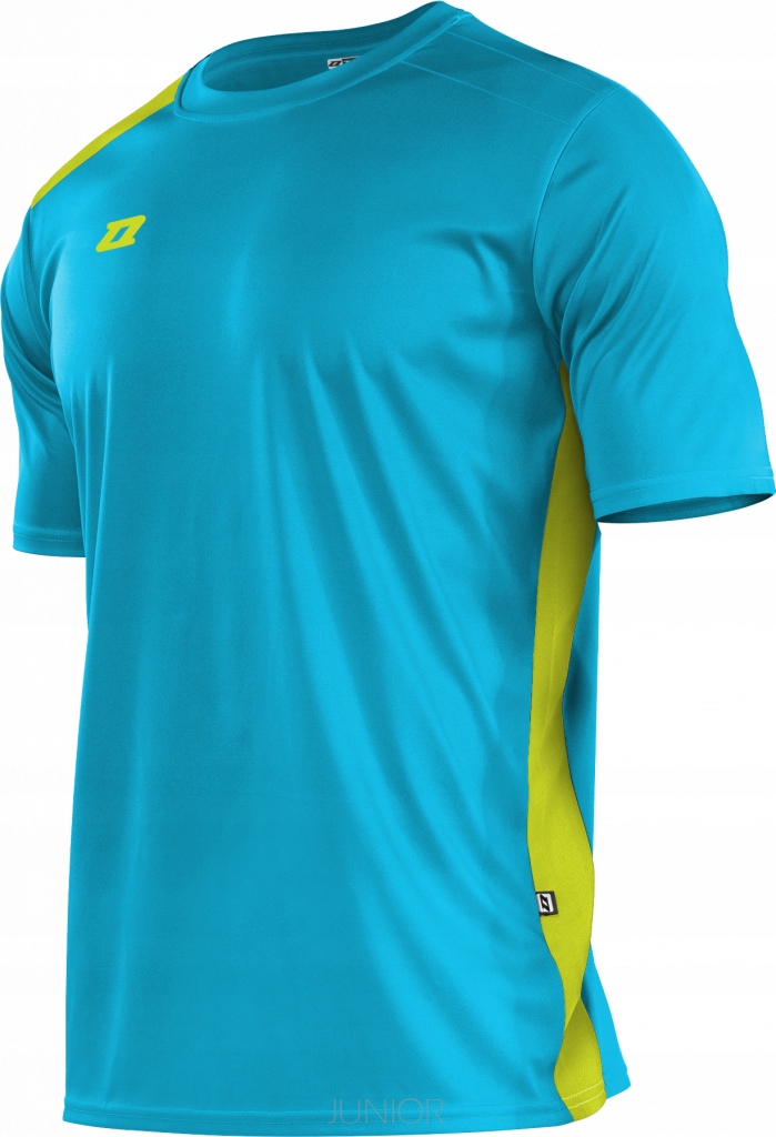 Koszulka Zina Contra Junior Błękitny/Lemon r.XL