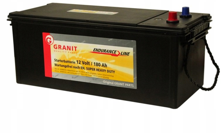 Akumulator 12V 180Ah 1000A +P GRANIT Endurance Lin