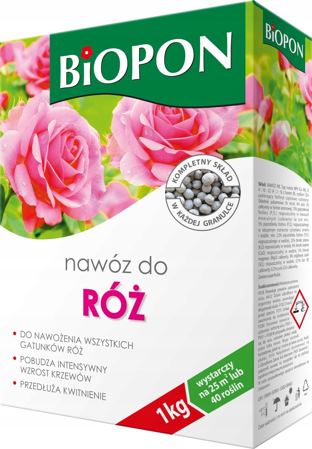 

Nawóz do róż Biopon 1kg wszystkie gatunki + Gratis
