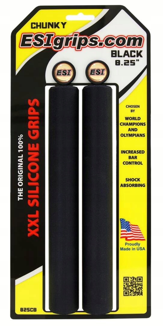 Esi Grips gripy XXL Chunky černé zátky