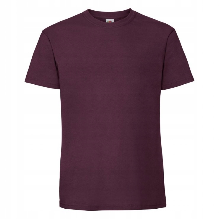 

T-shirt Fruit Ringspun Burgund roz 3XL