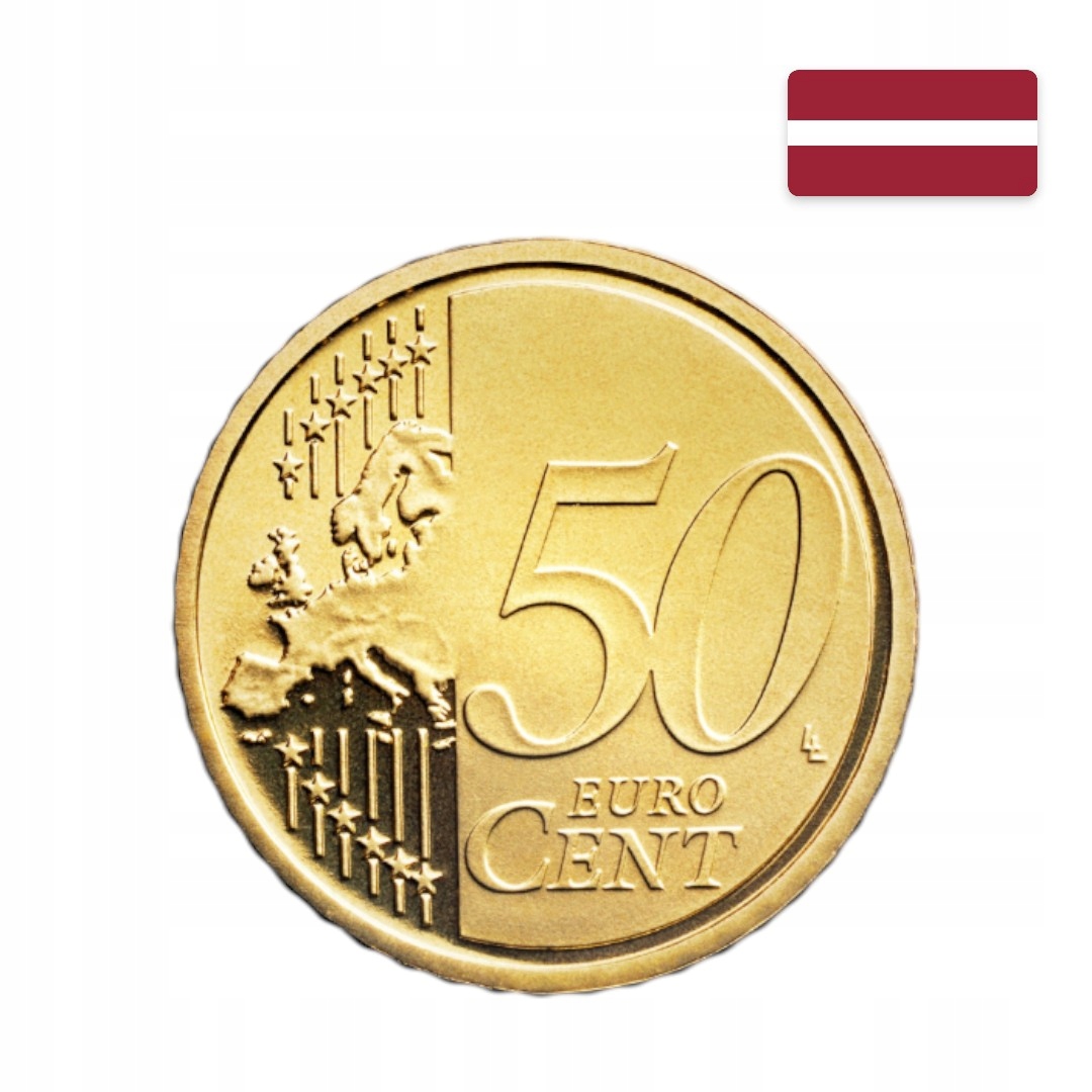 Moneta – Łotwa – 50 eurocentów – 2014 – UNC