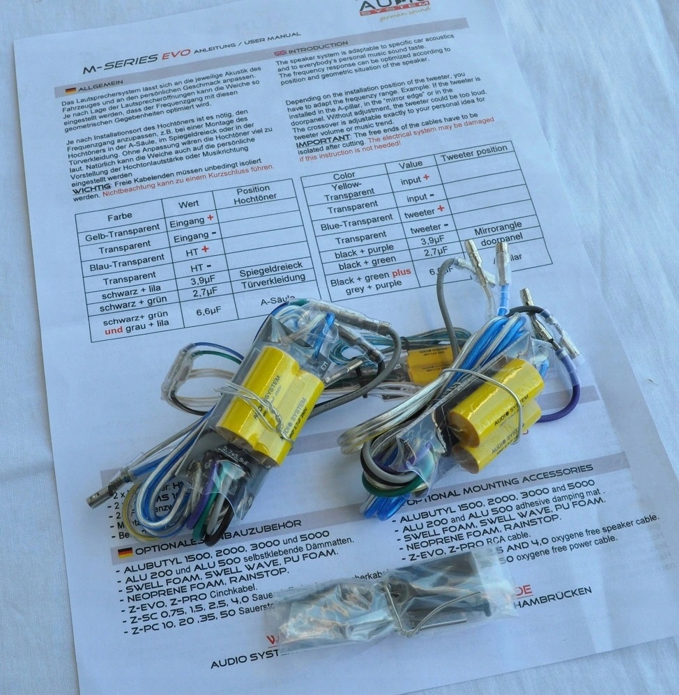 AUDIO SYSTEM M165 evo2 - NOWOŚĆ 2020, WIĘKSZA MOC Konstrukcja dwudrożne