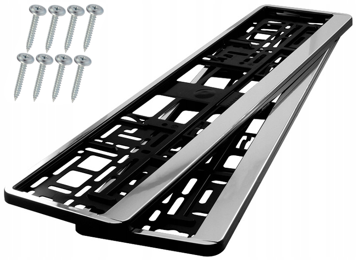

Ramki Pod Tablice Rejestracyjna Chrom Zestaw 2 Szt