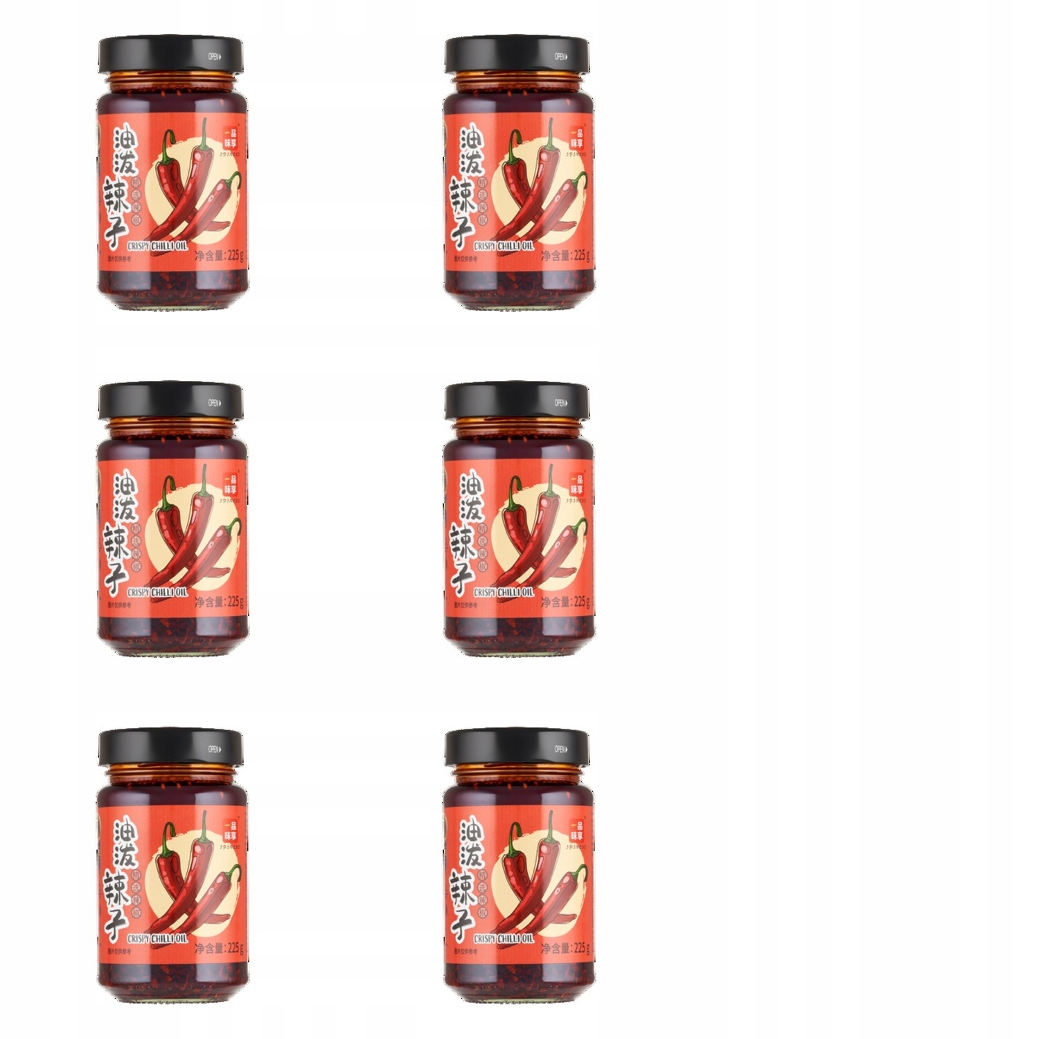 6x 225g Ipincio smażona papryczka chili w oleju Karton