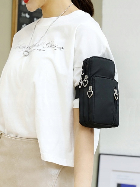 Torebka CZARNA MINI Kopertówka na Telefon Portfel Płeć kobieta