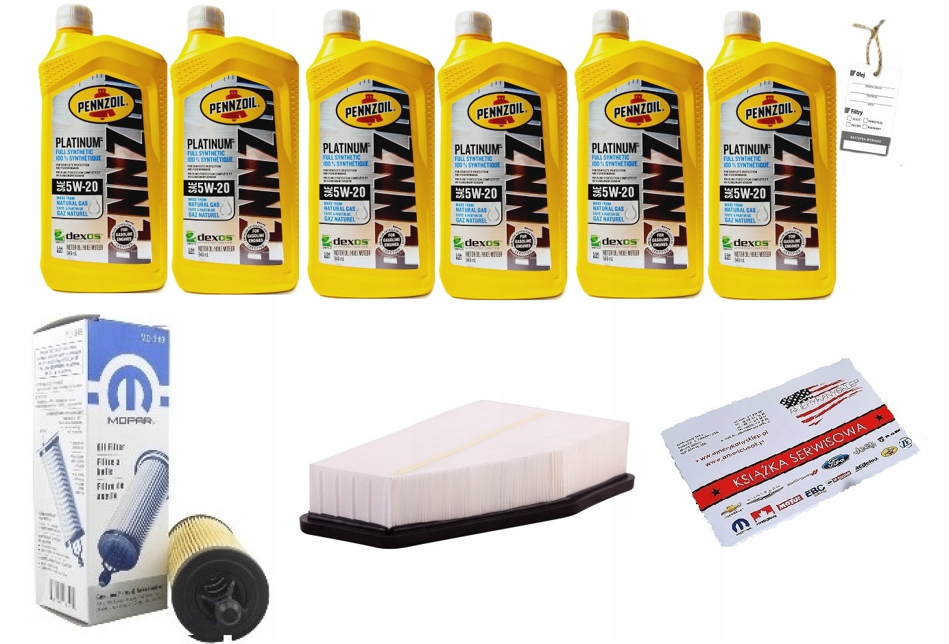 Pennzoil 5W20 Filtry Jeep Cherokee 3.2 2019-2020