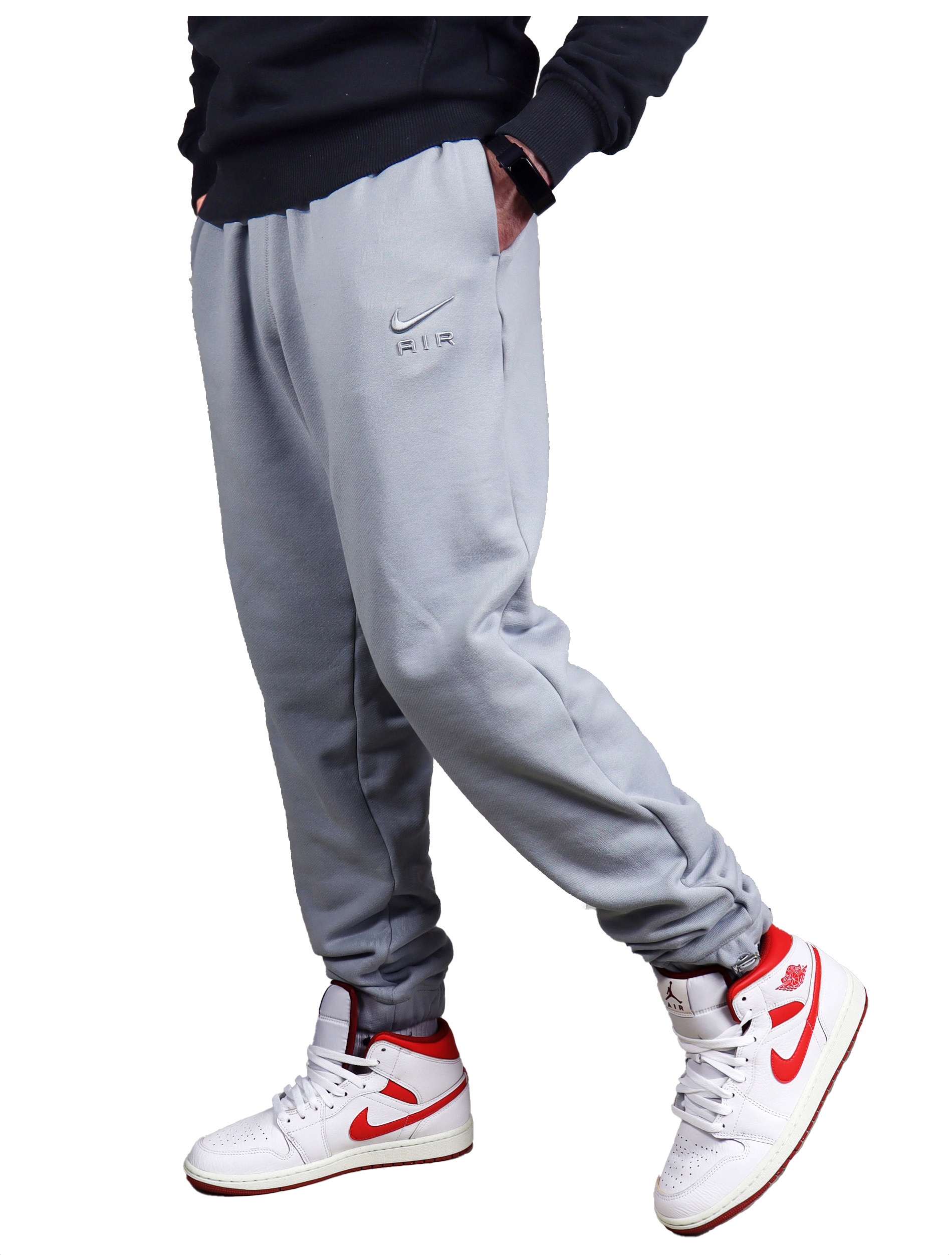 Nike AiR volné kalhoty Bavlna teplákové joggery pánské tepláky Baggy