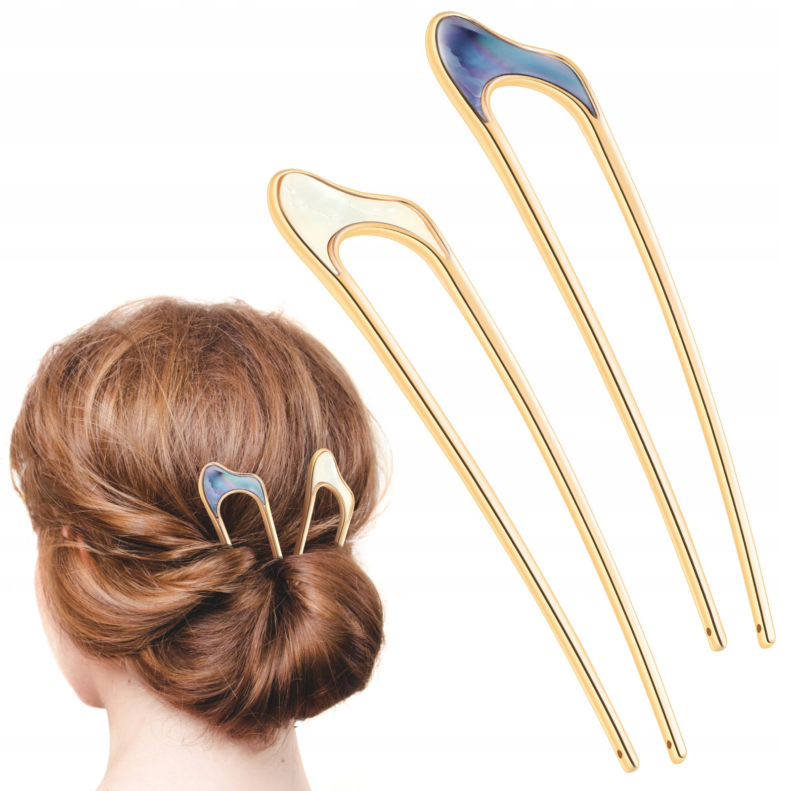 Patyczki do Włosów Widelec Wedding Clockwork 2 Szt Marka bez marki