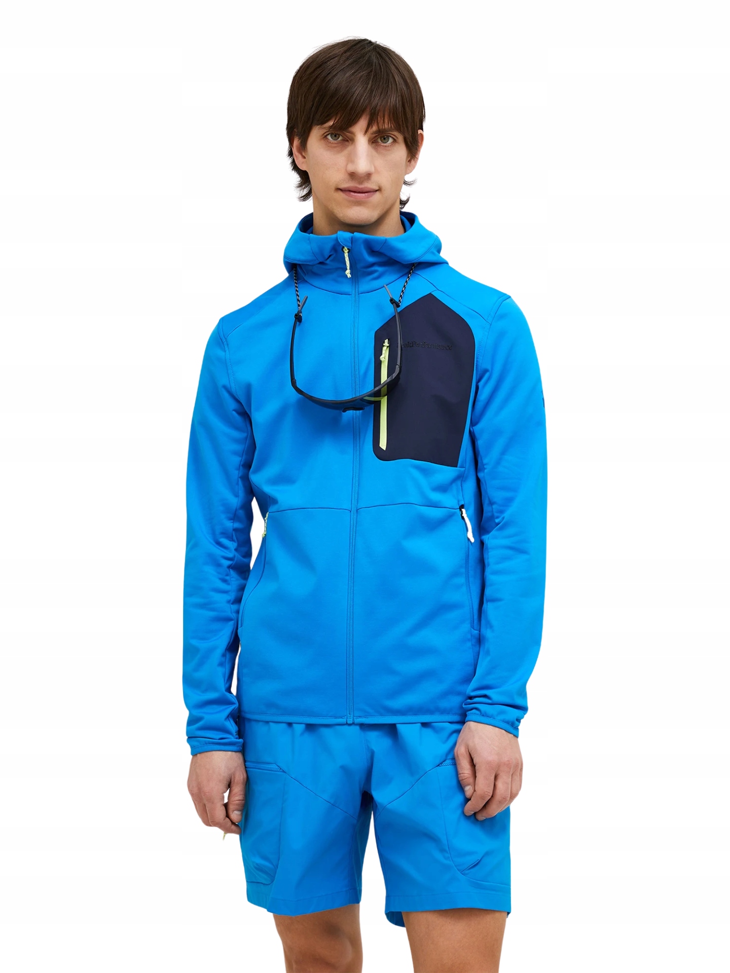 Mikina Peak Performance Utility Light Zip Hood modrá L