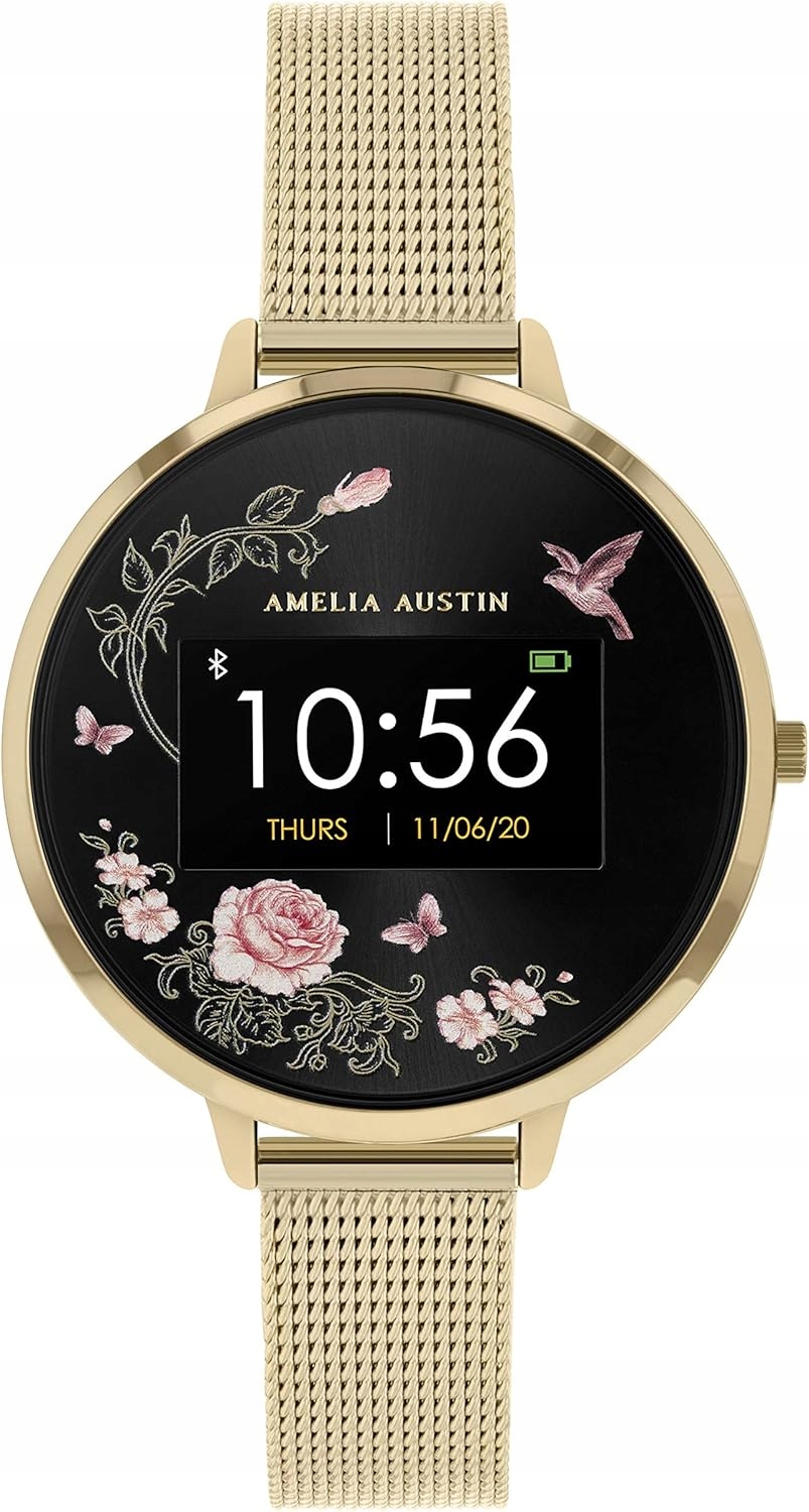 Smartwatch Dámske Hodinky Amelia Austin Vzor Dámske Kvety Módny Štýlový