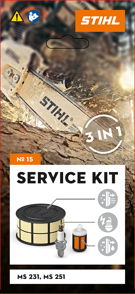 Servisní sada Stihl č. 15 pro motorovou pilu MS231 MS251 filtr