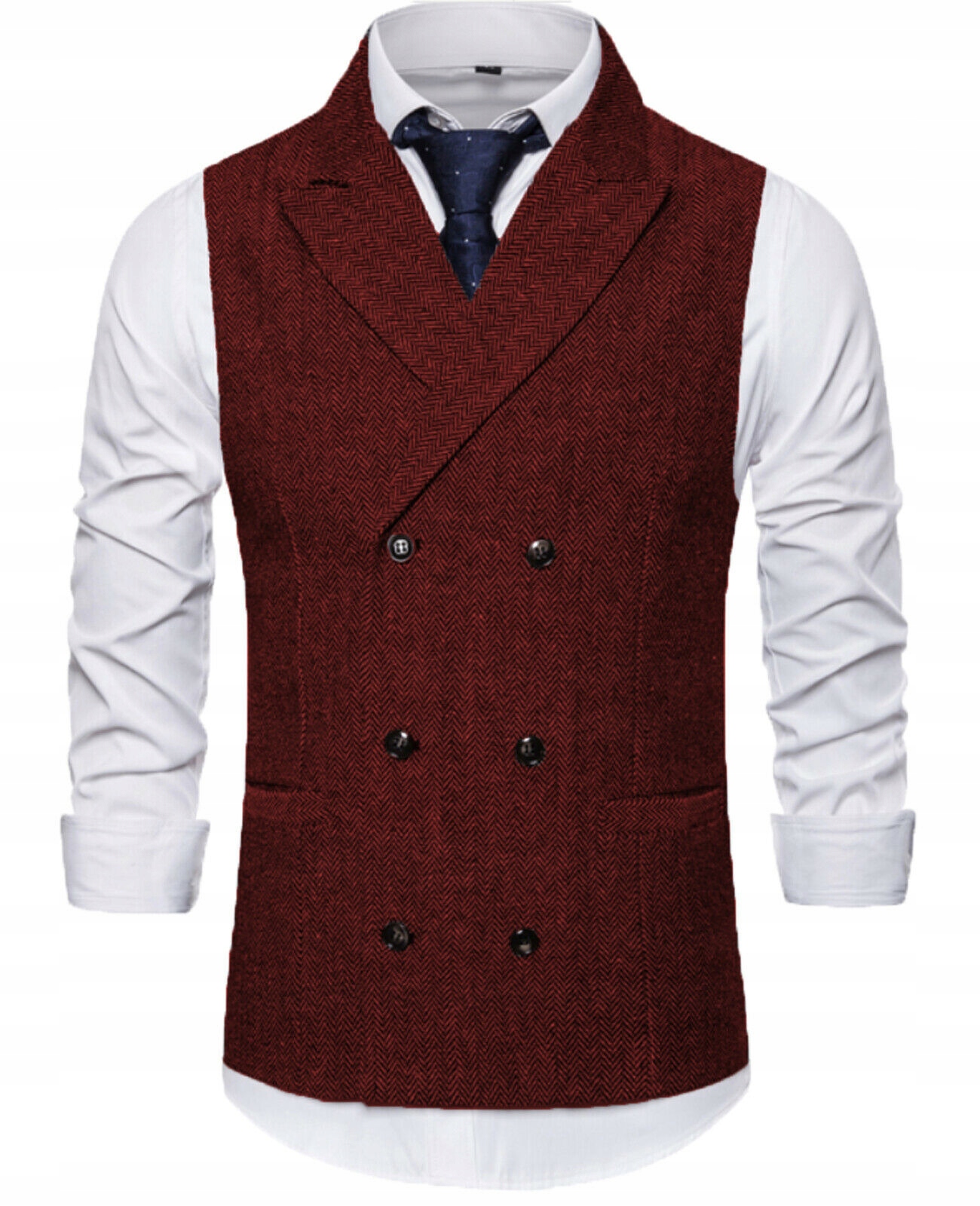 2023 New Spring Summer Men's Vest Tweed Tailored Rozmiar 3XL