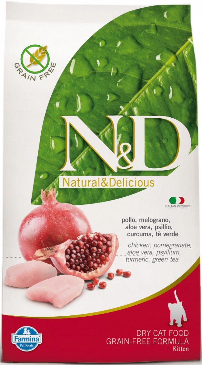 Levně Farmina Nd Grain Free Chicken Granat Kitten 1,5 kg