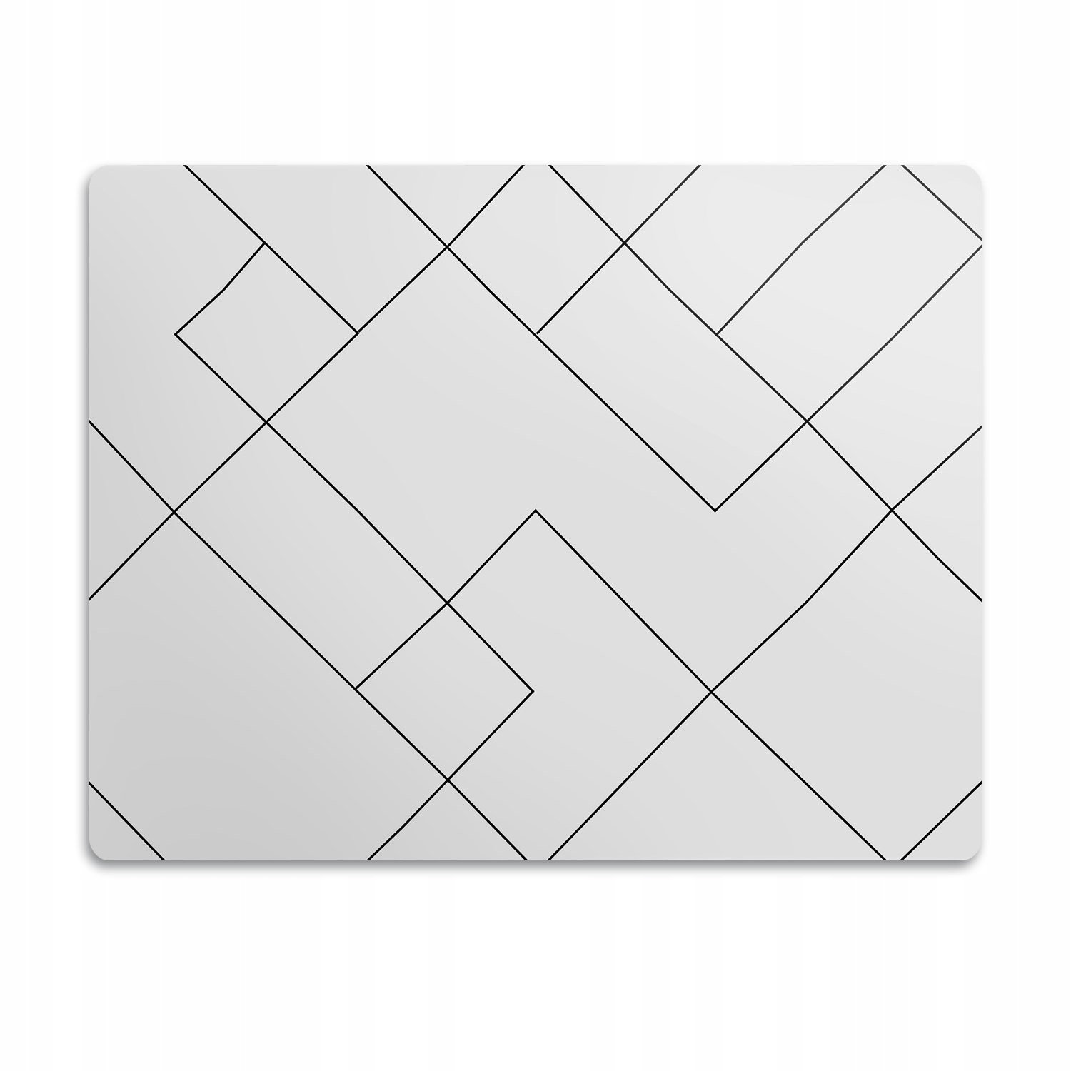 Levně Podložka pod misku Linie tvořící postavy 90x60 cm