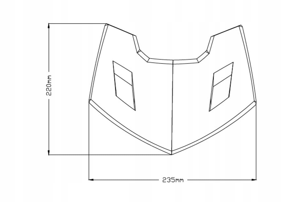 Predný kryt Puig 1439J matná čierna 1439J
