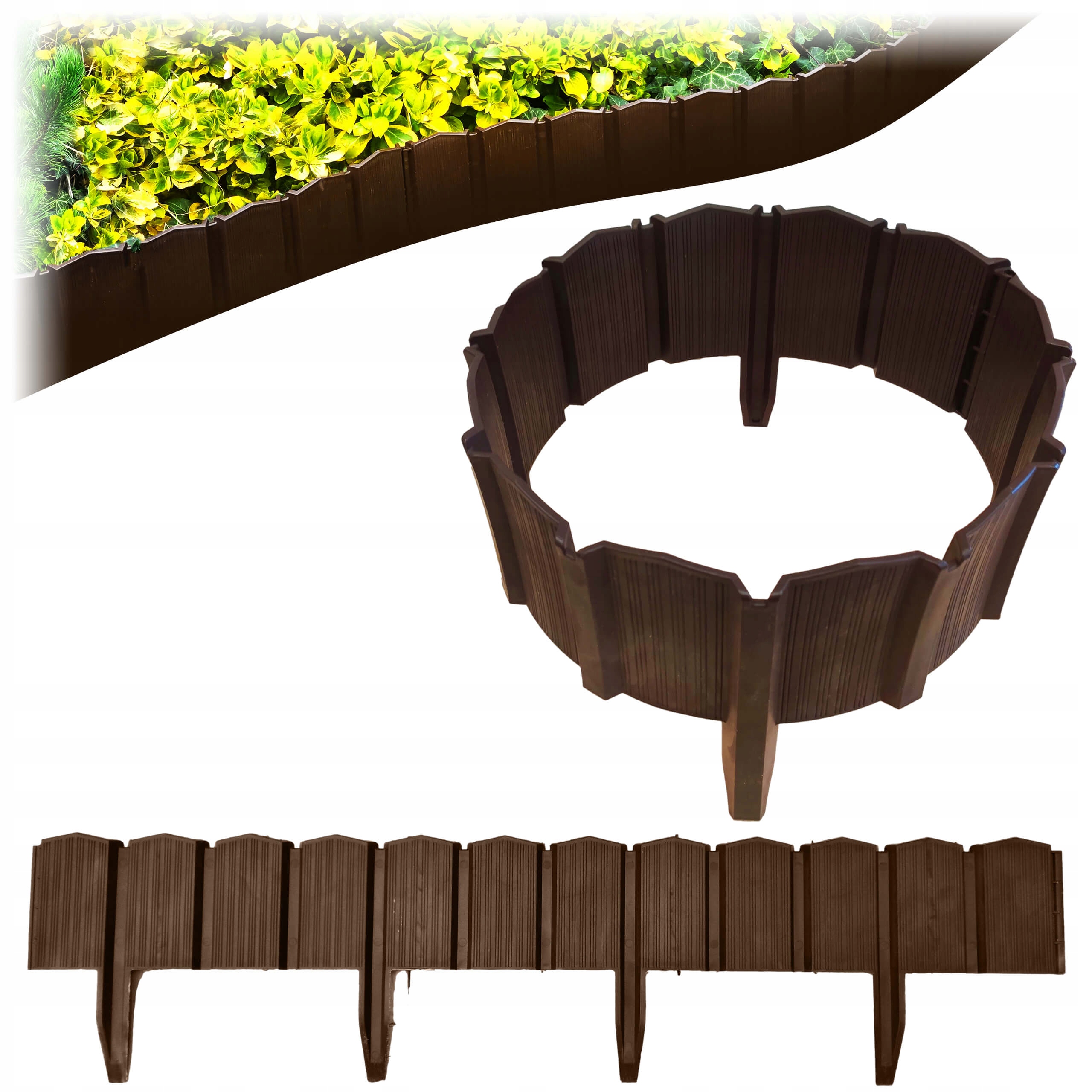 

Palisada ogrodowa plastikowa Obrzeże Płotek- 3,14m