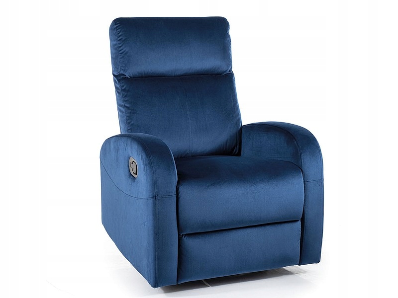 Rozkladacie kreslo Olimp Velvet modré Sig