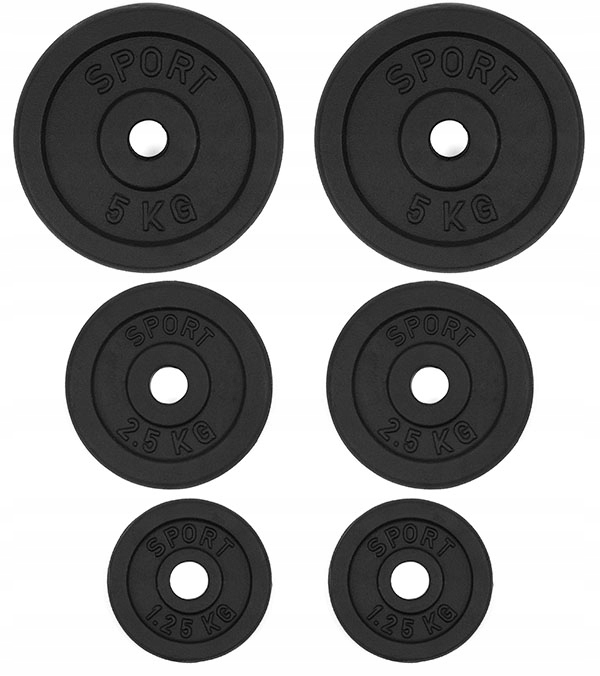 

Obciążenie żeliwne 2x5 2x2,5 2x1,25 zestaw