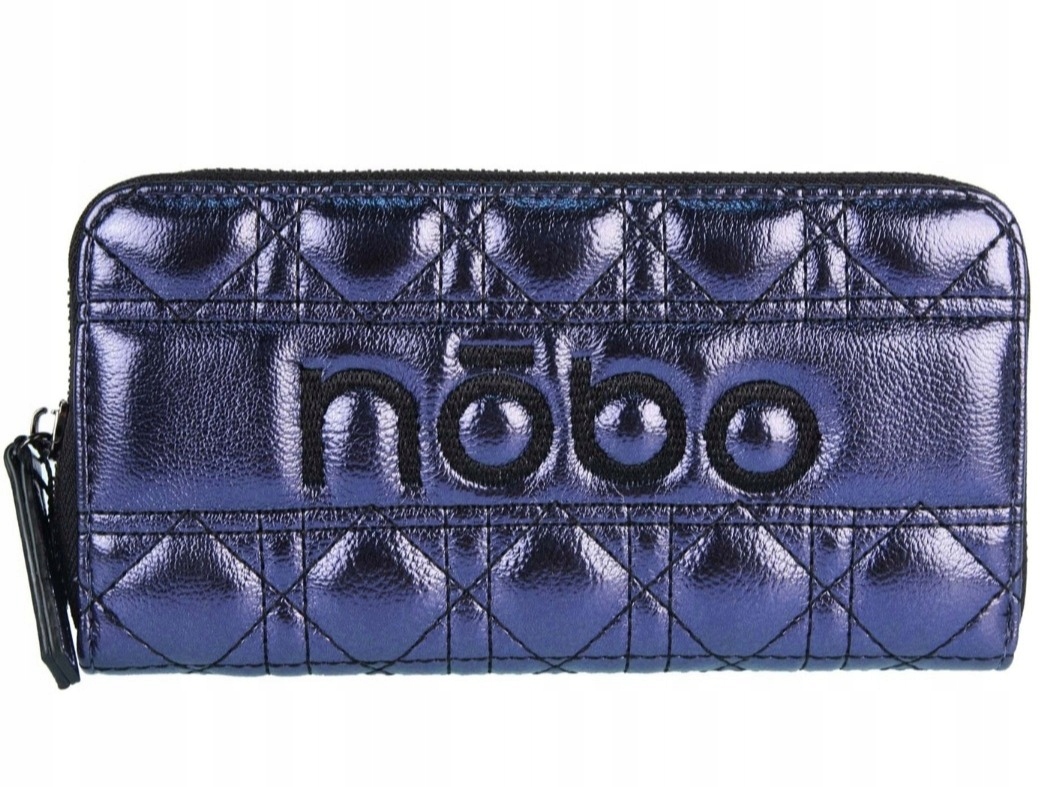 Nobo dámská peněženka tmavě modrá metalická eko kůže