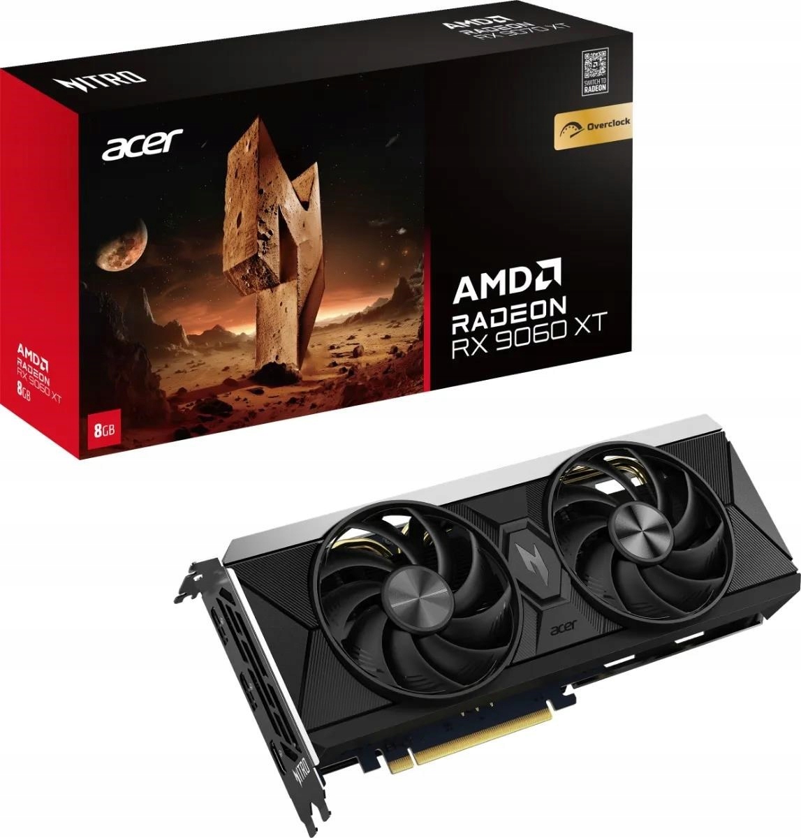 Acer Nitro Radeon Rx 9060 Xt/ Oc/ 8GB/ GDDR6 DP.Z4UWW.P01