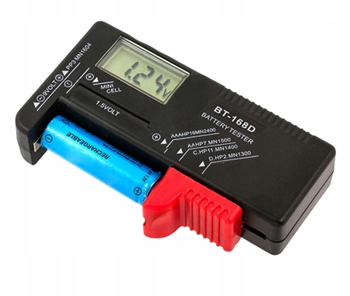 MIERNIK TESTER BATERII AKUMULATORKÓW LCD AA AAA R9 WATOMIERZ CYFROWY EAN (GTIN) 5907621810085