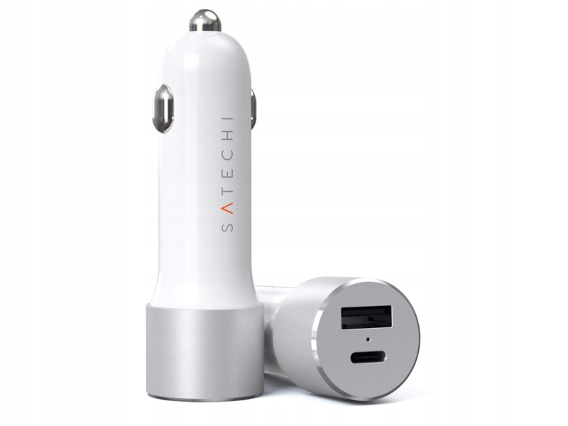 Ładowarka samochodowa Satechi Sttcpdccs 72W Srebrny