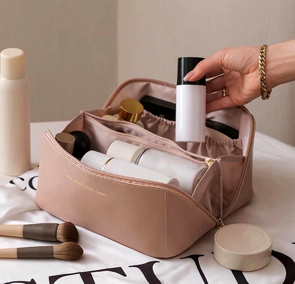 Kosmetyczka kuferek rozkładana organizer pojemny Zapięcie zamek