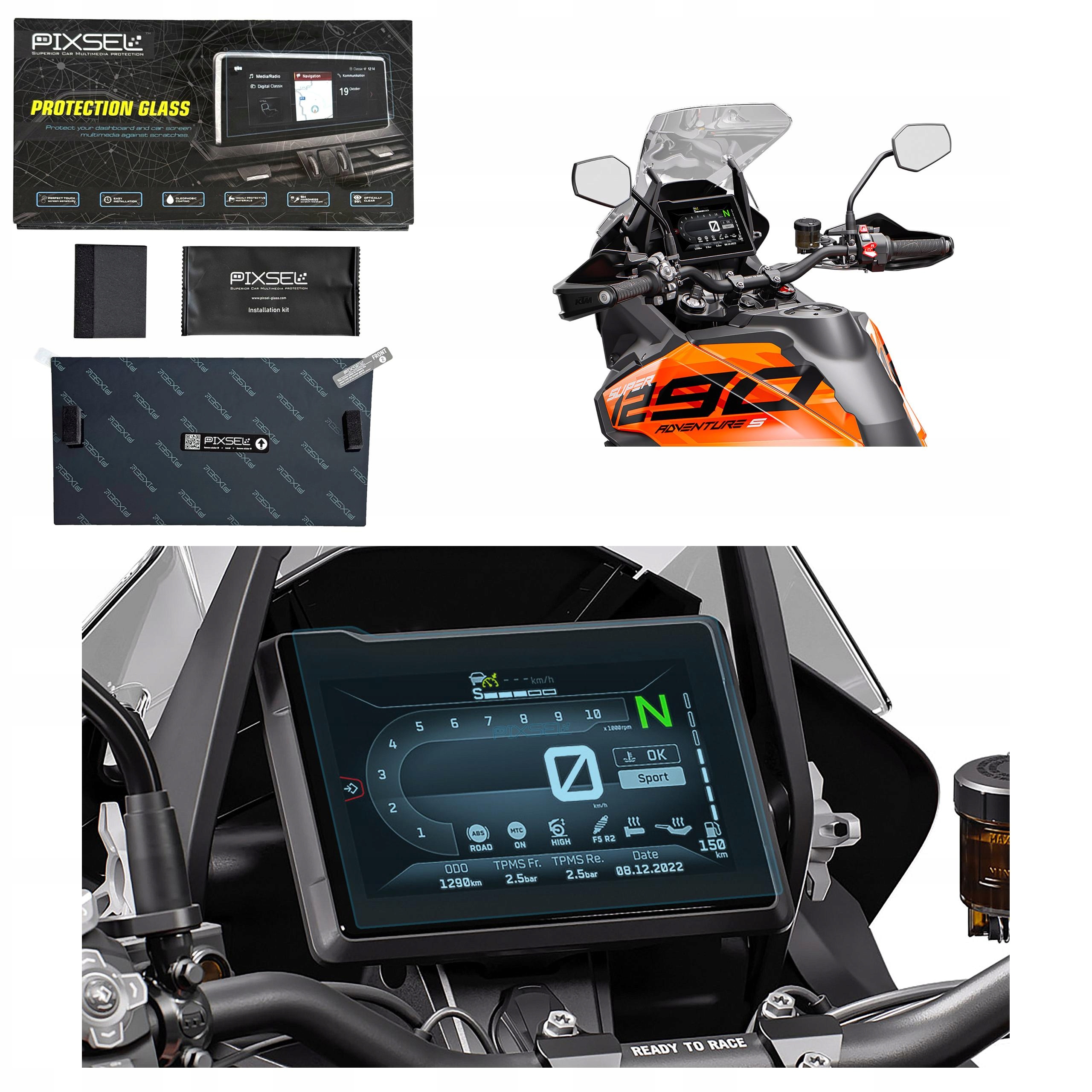 Antyodciskowe Matowe Szkło Ochronne Ktm 1290 Adventure S-8.7“