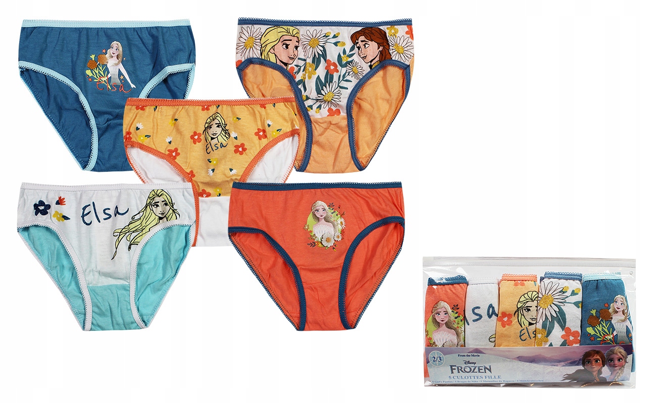 

Kraina Lodu Majtki Dziecięce Figi 5-PAK 6/8LAT